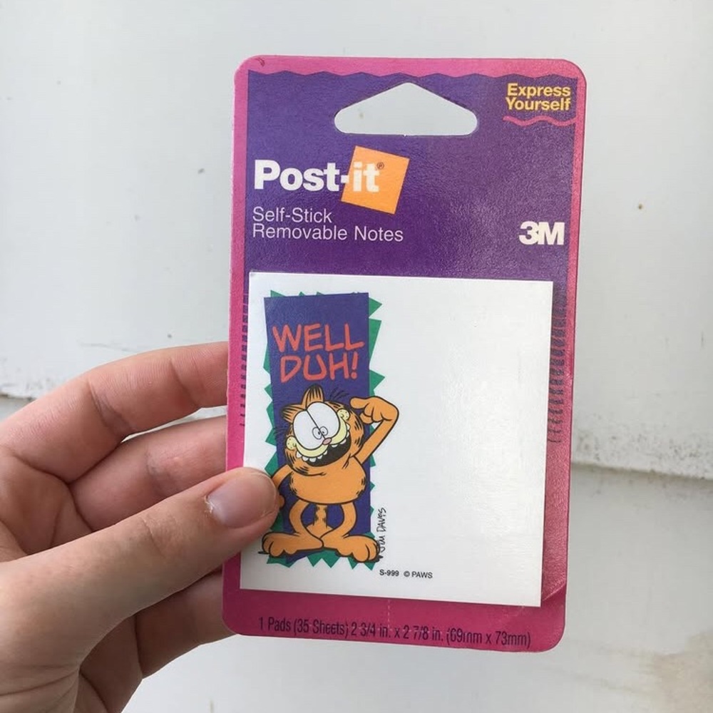 1994 G A R F I E L D Post I T notes